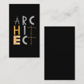 Architekturgeschenke Architekturstudenten Visitenkarte (Vorne/Hinten)