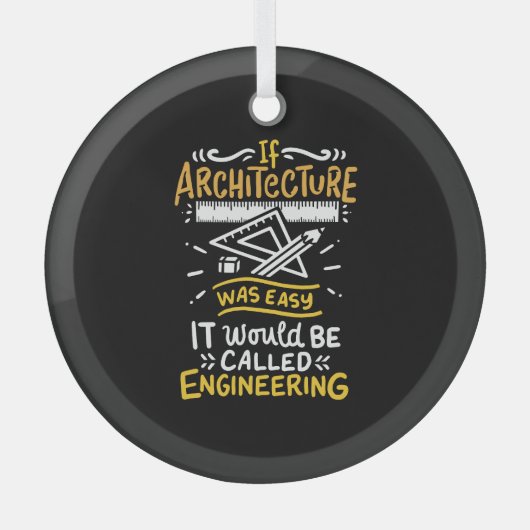 Architekturgeschenke Ornament Aus Glas (Vorderseite)