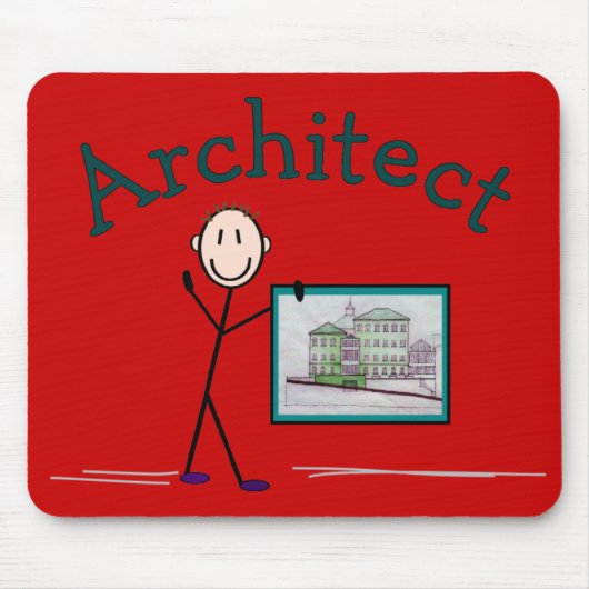 Architekturgeschenke - Personaldesign aufheben Mousepad (Vorne)