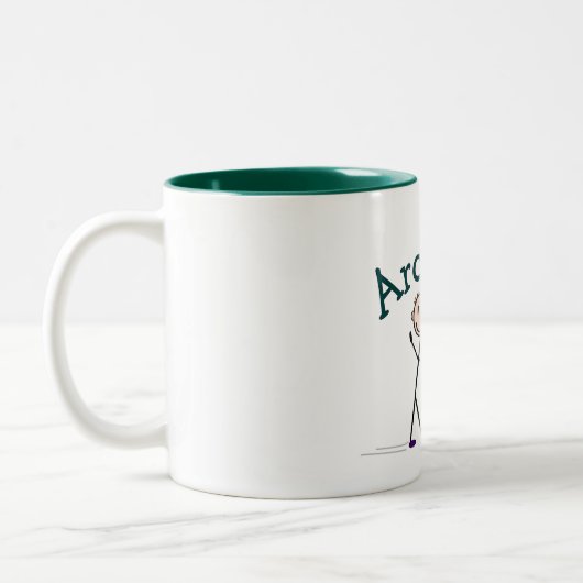 Architekturgeschenke - Personaldesign aufheben Zweifarbige Tasse (Links)