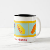 "Architekturgrundlagen" Gebäudespielzeug blockiert Kaffeetasse (VorderseiteRechts)