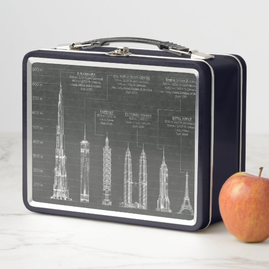 Architekturhöhen Metall Lunch Box (Beispiel)