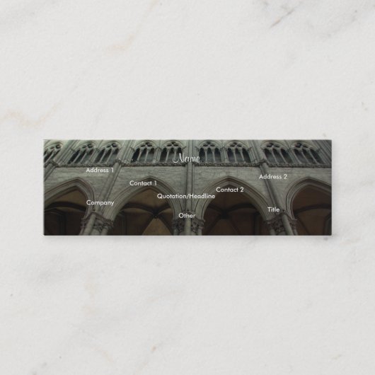 Architekturische Visitenkarte - Anpassbar (Vorderseite)