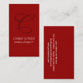 Architekturkarte Visitenkarte (Vorne/Hinten)