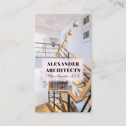 Architekturkarte Visitenkarte (Vorderseite)