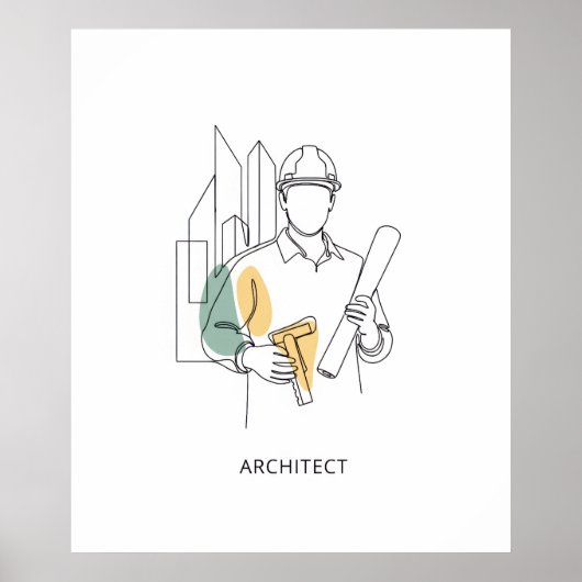 Architekturkunst aus einer Hand Poster (Vorne)