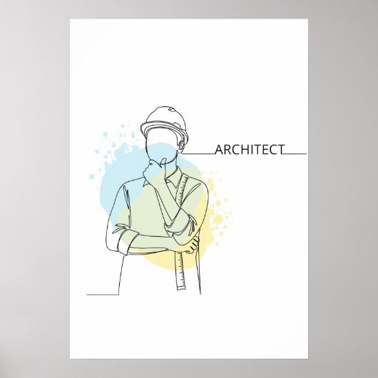 Architekturkunst aus einer Hand Poster (Vorne)