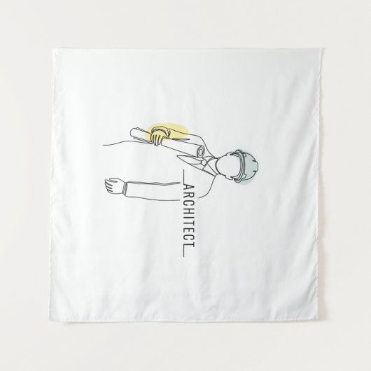 Architekturkunst aus einer Hand Wandteppich (Vorderseite (Horizontal))