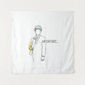 Architekturkunst aus einer Hand Wandteppich (Vorderseite)