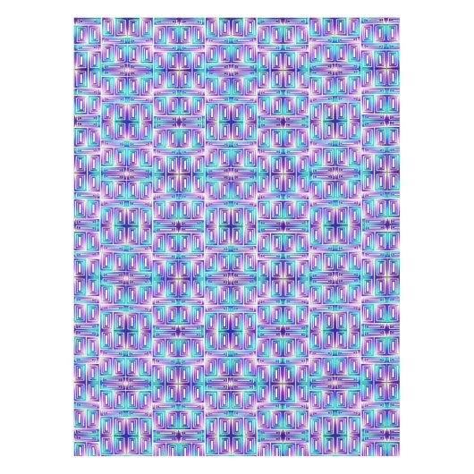 Architekturlabyrinth mit Aqua Green und Lila Tischdecke (Vorderseite)