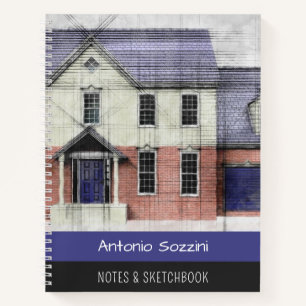 Architekturnotizen und kundenspezifische Sketchboo Notizblock