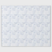 Architekturpläne Geschenkpapier (Flach)