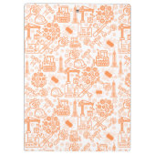 Architekturplaningenieur in weiß und braun klemmbrett (Rückseite)