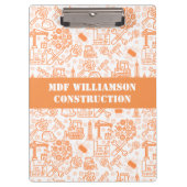 Architekturplaningenieur in weiß und braun klemmbrett (Vorderseite)