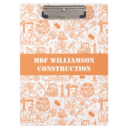 Architekturplaningenieur in weiß und braun klemmbrett (Vorderseite)