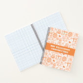 Architekturplaningenieur in weiß und braun notizblock (Innenseite)