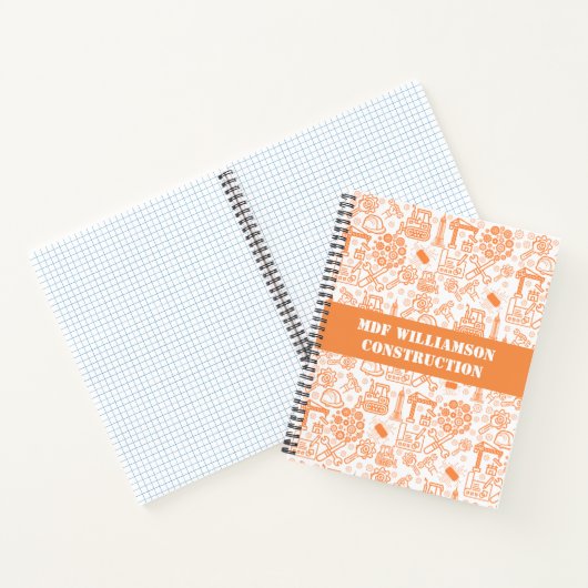 Architekturplaningenieur in weiß und braun notizblock (Innenseite)