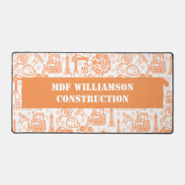 Architekturplaningenieur in weiß und braun schreibtischunterlage