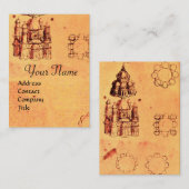 ARCHITEKTURPROJEKT RENAISSANCE, ARCHITEKT VISITENKARTE (Vorne/Hinten)