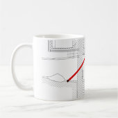 Architekturprojekt, zeichnend, Architekten Kaffeetasse (Links)
