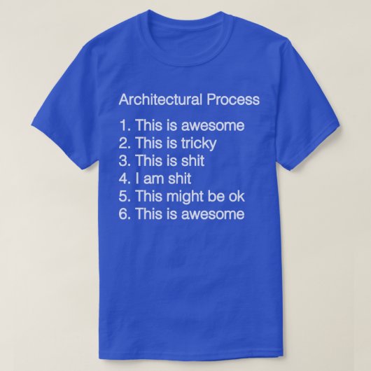 Architekturprozess T-Shirt (Design vorne)