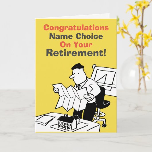 Architekturrente Karte (Gelbe Blume)