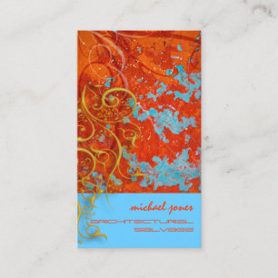 Architektursaldo/Imitate Gold Filigree Wirbel Visitenkarte