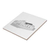 Architekturskizze Altbahnhof Fliese (Seite)