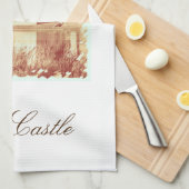 Architekturskizze Weißrussland Mir Geschirrtuch (Viertel Falte)