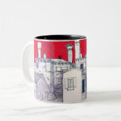 Architekturskizze Zweifarbige Tasse (Vorderseite Links)
