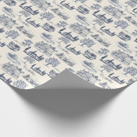 Architekturstadt Geschenkpapier (Ecke)