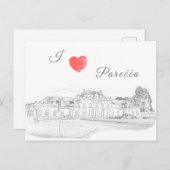 Architekturstation Weißrussland Porechye Parecca Postkarte (Vorne/Hinten)