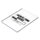 Architekturstudenten | Geschenke für Architekten Notizblock (Linke Seite)