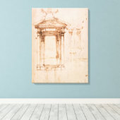 Architekturstudie Leinwanddruck (Insitu (Holzboden))