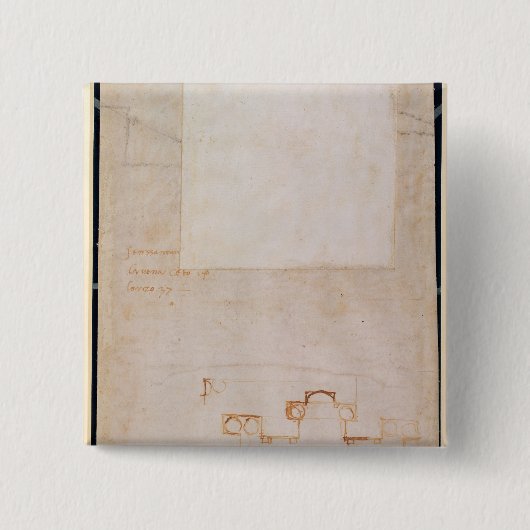 Architekturstudie mit Anmerkungen Button (Vorderseite)