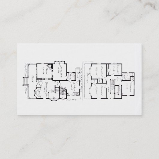 Architekturstudio Visitenkarte (Rückseite)