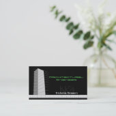 Architekturtechnik-Schwarz-Visitenkarten Visitenkarte (Stehend Vorderseite)