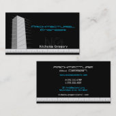 Architekturtechnik-Schwarz-Visitenkarten Visitenkarte (Vorne/Hinten)