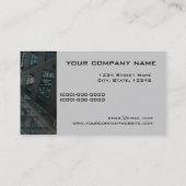 Architekturtechnik-Visitenkarteschablone Visitenkarte (Rückseite)