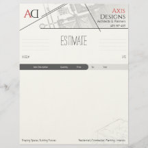 Architekturvorlage mit Blueprint-Design