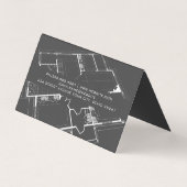 Architekturwerkzeuge | Blueprints | Generalunterne Visitenkarten (Rückseite)