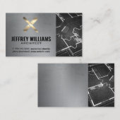 Architekturwerkzeuge | Blueprints Visitenkarte (Vorne/Hinten)