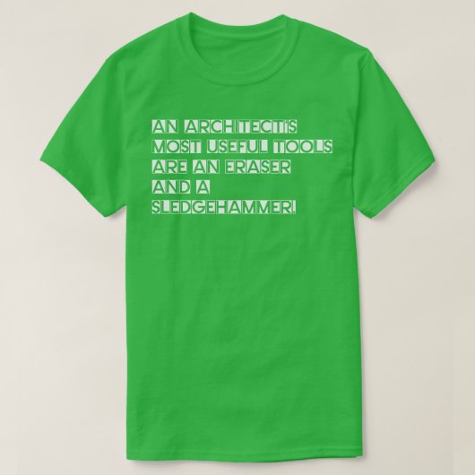 Architekturwerkzeuge T-Shirt (Design vorne)