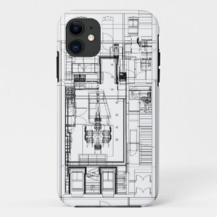 Architekturwireframe Telefonkasten Case-Mate iPhone Hülle