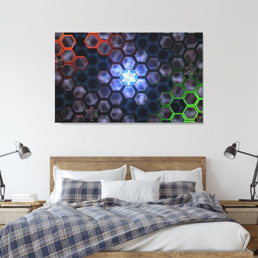 Archiv (Nebenstehend) Leinwanddruck (Insitu (Schlafzimmer))