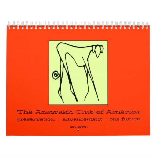 Archivalische 2009 der Azawakh Verein-Kalender Kalender (Titelbild)