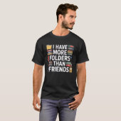 Archivar Beruf Historische Dokumente Sammlung T-Shirt (Vorne ganz)