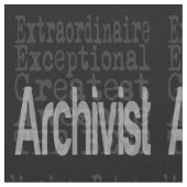 Archivar Extraordinaire Stoff (Nahaufnahme)