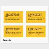 Archivar Funny Definition Sticker (Blatt)