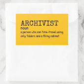 Archivar Funny Definition Sticker (Tasche)